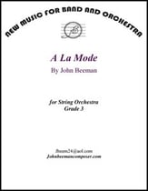 A La Mode Orchestra sheet music cover